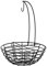 Rubberneck Obstkorb mit Bananenhaken aus Metall - moderne Obstschale mit herausnehmbarer Trennwand und Bananenhalter