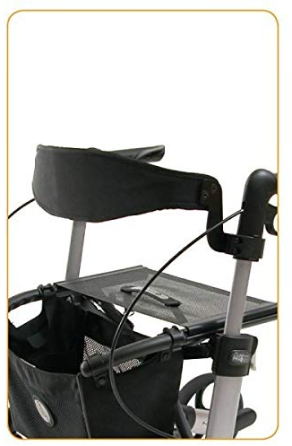 SoNa24 Rückengurt/Rückenlehne/Back support leicht gepolstert für GEMINO Rollator 30/30M/60/60M/Comfort+M - komplett mit Montagezubehör