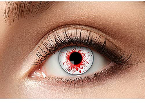NEU Kontaktlinsen Bloodshot Farblinsen Blutspritzer