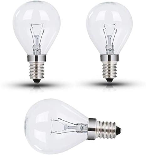 Neff 3x Oven Bulbs 40W 230V E14 SES Golf Shape Small Edison Screw Bulbs for Neff, Bosch, AEG Ovens - Up to 300°C