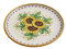ILAB Piatto grande in ceramica decorata a mano da ceramisti siciliani di Santo Stefano di Camastra girasole art 12