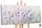 YS-Art Abstrakt Design Acryl Gemälde auf Leinwand Blumen auf der Wiese handgemalt Wandbilder Wohnzimmer modern Wohndekor Bilder Büro echtes Kunstwerk 140x70 cm