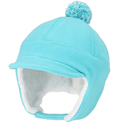 Sleeping forest Kinder Winter Russen Fliegermütze Ushanka Schirmmütze Kindermütze Wintermütze Trappermütze Baseballcap Junge Baby Mütze Babymütze Warm Earflap Hut Cap Jungen Mädchen Dunkelgrau