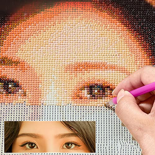 GSCSP Kits de peinture diamant personnalisés pour adultes | Photo personnalisée | Dessin diamant personnalisé | Peinture, personnalisez votre propre image de dessin diamant personnalisé rond | Foret
