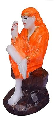 Polyresin Kleine Größe Lord Sai Baba Idol für Schaustück Zuhause Büro Auto