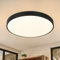 CBJKTX Deckenlampe LED Deckenleuchte Schlafzimmer - Schlafzimmerlampe Flach Ø28cm Küchenlampe Schwarz 3000K Badezimmerlampe IP44 Flurlampe Rund Deckenbeleuchtung Modern Badlampe für Küche Bad Flur