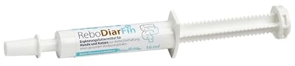ReboDiarFin Verdauungs-Paste für Hunde & Katzen 16 ml: Unterstützung bei Verdauungsstörungen, Mit Pektin & Kaolin, Angereichert mit Glutaminpeptid, Probiotika- & Präbiotika-Mix