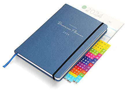 weekview Business Planner 2024 A5+ blue edition - Ihr Erfolgsplaner | Premium Kalender für professionelle Planung und Zeitmanagement, Wochen- und Monatsübersicht, Notizseiten, Hardcover