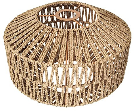 MagiDeal Tissé Corde Abat-Jour Abat-Jour Lanternes Suspendues Lampes Suspendues Lampe de Table Planchers Lampe Maison Ornement Montage Salon