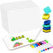 Uncle Paul 6 Packs Dry Erase Board A4-9 x 12 kleine doppelseitige weiße Tafel mit 6 trockenen Radiergummis & 8 farbigen Markern Mini Whiteboard für Studenten Kinder Klassenzimmer Büro CP08MX1