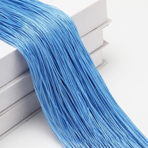 Wambere 2 Stück 1m × 2m Fadenvorhang Linienvorhang Türvorhang Hintergrundvorhang Seilvorhang Schnur Vorhang Gardine Curtain für Fensterdekoration Raumteiler Dekoration Feiertagsdekoration,Blau