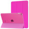 MoKo Funda Compatible con 2018/2017 iPad 9.7 6th/5th Gen, Ultra Delgado Función de Soporte Protectora Plegable Cubierta Inteligente Trasera Transparente, Pitaya Roja