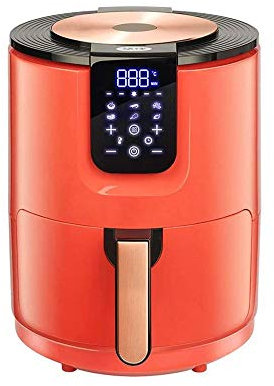 Freidora de aire eléctrica de 1400W, pantalla táctil LED digital, temporizador, control de temperatura, freidora eléctrica, freidora de aire, herramientas de cocina, Día de Conmemoración lofty