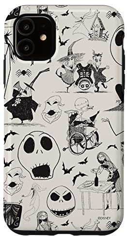 iPhone 11 Tim Burton's The Nightmare Before Christmas Ink Print Case