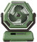 HSPLXYT Battery Powered Fan - 8 Inch Portable Rechargeable Fan, 6000mAh, Camping Fan for Tent, Auto Oscillating Fan, Tent Fan with Lights (Color : Green)