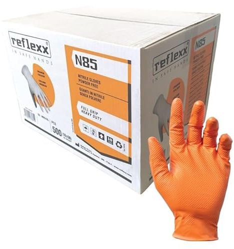 Reflexx KIT 10 confezioni Guanti in nitrile alto spessore N85 - TAGLIA M
