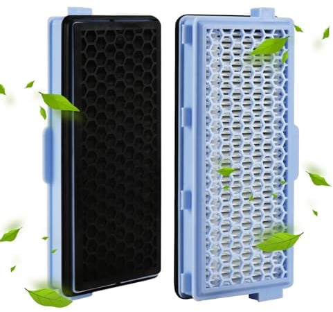 2 Stücke Hepa Filter Staubsauger für Miele Compact C1 & C2, Complete C2 & C3, S8340, Hepa Filters für Miele Filter Staubsauger, für S4000, S5000, S6000 & S8000