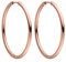 PURELEI® Echo Ohrringe, (Gold, Silber, Rosegold), Wasserfeste Ohrringe für Damen, Creolen aus Edelstahl, Geschenk für Frauen, 40mm Durchmesser (Roségold)