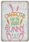 Oster-Blechschild, Dekoration, Karotten für den Osterhasen, rustikales Blechschild, Heimbüro, lustiges Metallschild, Poster, Wandkunst für Küche, Garten, Badezimmer, Bauernhof, Zuhause, Kaffee-Dekor,