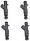 Pizgear 4 Stück Einspritzdüsen Bico, for Citroen, C2 C3 C4 XSARA BERLINGO, for Peugeot, 206 Wert 0 280 156 321 9052856 0280156321 Einspritzventil für Kraftfahrzeuge