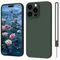 ORDA für iPhone 14 Pro Hülle, Kameraschutz und Bildschirmschutz Stoßfest Silikon Case, Soft TPU Slim Schutzhülle 6.1 Kompatibel mit iPhone 14 Pro Handyhülle Dunkel Grün