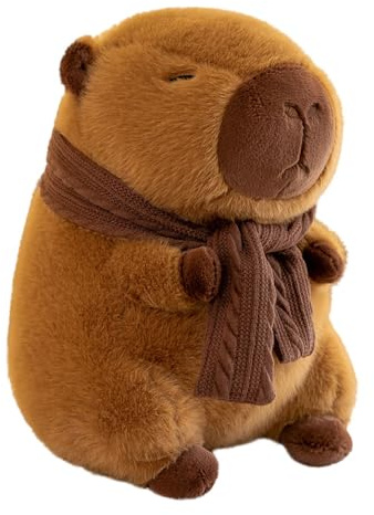 Vmxlso Capybara Plush Toy, 25cm Cute Capybara Teddy Toy, Soft Stuffed Capybara Toy, Realistic Capybara Stuffed Animal, Capybara Plushie Pillow Home Decoration, Capybara Toys Birthday Gift