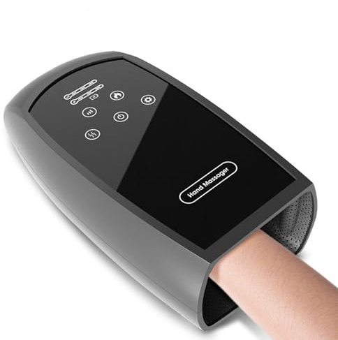 Elitzia Handmassagegerät mit Wärme und Kompression für Arthritis Karpaltunnel Touchscreen Elektrische Massagegeräte Warme Kompresse Kabellose Massagemaschine Akupunkt Schmerzlinderung Vibration Wärme
