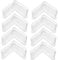 Cabilock 8pcs Triangular Iron Feet Foot Pads Angled Chair Feet Parts Storage Rack L Shaped Rubber Angle Iron Caps Shelf Leg Protector Whalen Costco Products Mark Storage Transparent Pvc