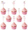 32 Pezzi Topper per Cupcake Ballerina Decorazioni Danza Classica per Torte Compleanno,Addobbi per Feste Bambina,Topper Ballerina Torta con Tutu per Baby Shower,Torte con Tutu per Party a Tema(8 stili)