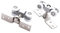 Qianly 2X Kit de Poleas de 4 Ruedas para Puertas Correderas de Armario Y Cocina