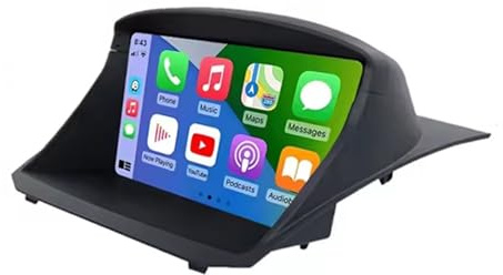 9 Pollici Doppio Din Android 15 Autoradio per Ford Fiesta 2009-2017/ Ecosport 2013-2016 con Car Play Telecamera Posteriore Comandi al volante Bluetooth GPS FM Radio WIFI(C1 2+32G)