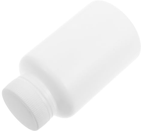 BETOOKY 20pcs Plastic Pill Bottles Chemical Bottles with Caps 120 Ml White Lightblocking Design Versatile Usage for Daily Use Storage Solutions