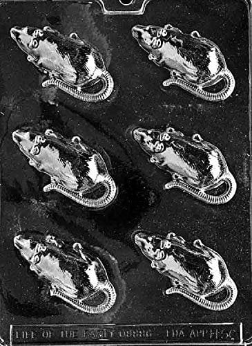 Grandmama's Goodies H056 Halloween Rat Rodent Mouse Chocolate Candy Soap Mold with Exclusive Molding Instructions