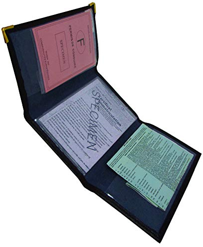 MAMJACK® Étui Permis Carte Grise Assurance Homme Femme en Cuir