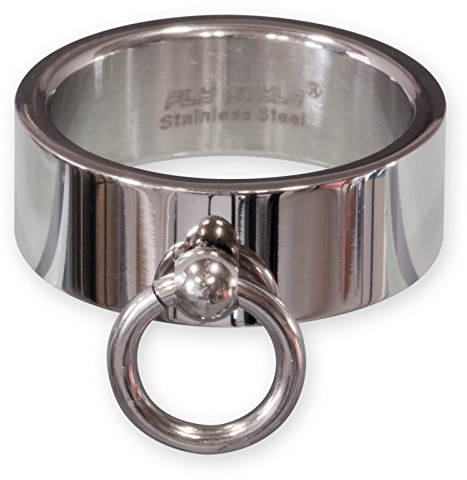 Fly Style 'Ring der O' aus Edelstahl - Slave Ring - Finger-Ring Damen Herren Schmuck, Ring Grösse:19.1 mm, Oberfläche:Poliert