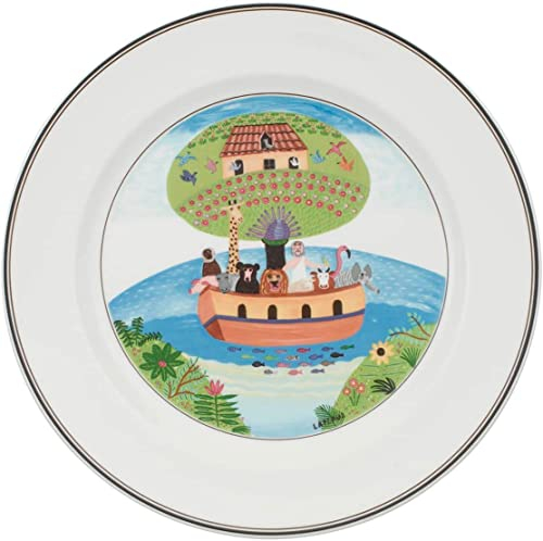Villeroy & Boch Design Naif 1023372623 Lot de 6 assiettes plates en acier inoxydable Motif arche de Noé