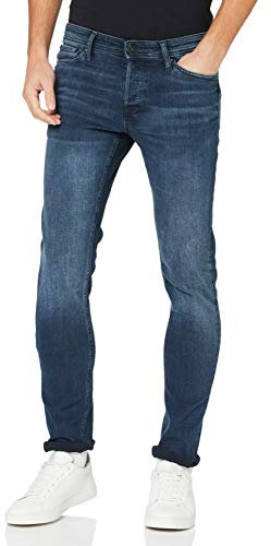 JACK & JONES Jeans Glenn Morbido, Elasticizzato (29W / 30L, Blu)