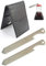 COLLAR AND CUFFS LONDON Kragenstäbchen Herren - FLASCHENÖFFNER UND SCHRAUBENDREHER - Kragenstäbchen Metall - 2.5 - Super Stark Titan - Hochwertig - Silber Farbe - Mit Etui - 1 Paar