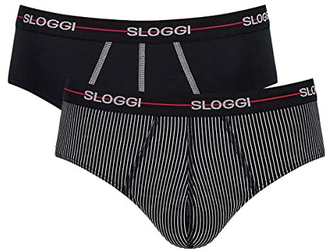 Sloggi Men's Start Midi C2P Box Briefs, RED - Dark Combination, XXL