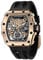 TSAR BOMBA Relojes Hombre Automático Reloj de Pulsera Tonneau Lujo Cristal Zafiro Movimiento Japonés Acero Inoxidable 316 Impermeables 50M Luminos Esqueleto Analogico Deportivo Regalo Hombre