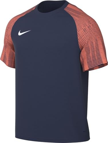 NIKE Herren M NK DF Academy JSY SS T-Shirt, Midnight Navy/Hyper Crimson/White, S