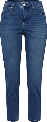 BRAX Damen Style Mary Ultralight Denim Verkürzte Five-Pocket-Jeans Jeans, Used Regular Blue, 27W / 32L EU