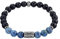 JOOP! Armband Edelstahl Herren Armschmuck, mit Dumortierit, 18,5 cm, Silber, Kommt in Schmuck Geschenk Box, 2033995