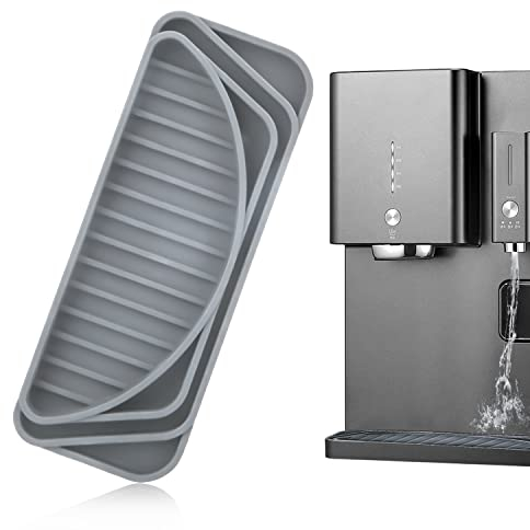 SAVITA Bandeja de Goteo del Refrigerador, Rectángulo Silicona para Refrigerador Recogedor Goteo Cortable Robusto Reutilizable Refrigerador Dispensador Agua para Refrigerador Dispensador (Gris)