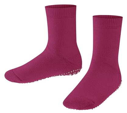 FALKE Catspads K Hp cotone lana con suola in gomma 1 paio, Calze da casa , Viola Fuchsia 8856, 35-38