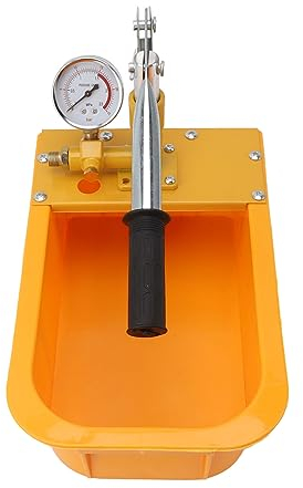 Test de Pression d'eau de Pompe à Main, Testeur de Pompe Hydrostatique avec Poignée Allongée avec Manomètre pour Canalisations