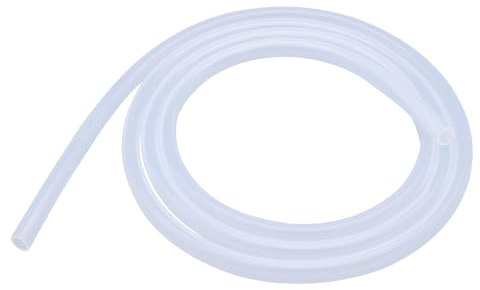 Uxney Silikonschlauch - Transparenter Gummischlauch für Haushalt, Trinkwasser, Industrie - 14mm ID x 18mm OD, 2mm Wandstärke, 2 Meter Länge
