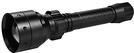 Taschenlampe Led Aufladbar, T50 Infrarot-Zoom-Taschenlampe, Nacht 10 W IR 940 nm langes Infrarot 18650 Jagdbereich Taschenlampe LED für Camping, Outdoor, Wandern, Notfälle