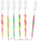 Amaxiu 6 Pack Regenbogen Glitter Gel Stifte, Mischen von 3 Farben Stifte Neon Gel Pen Doodle Dazzle Marker farbigen Stift für Kinder Erwachsene Malbuch Zeichnung Doodling Crafts Scrapbook (Neon)