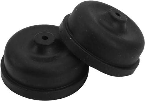 6Pcs Black Aquarium Diaphragm Air Pump Accessories Rubber Oxygen Pump Replacement Parts for Aquarium Fishing Oxygen Pump Diaphragm Silicone Cup Parts Air Pump Accessories